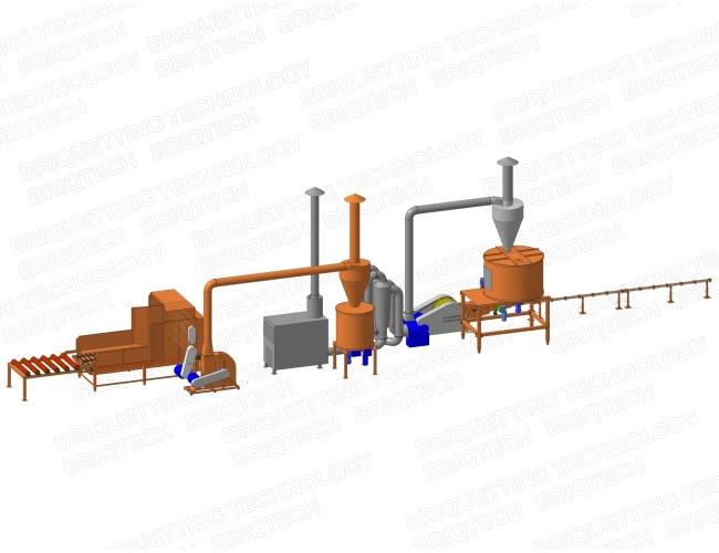 linie brichetare 300-400 kg-ora 1