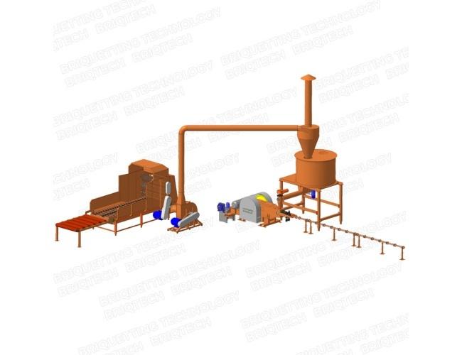 linie brichetare 400-500 kg-ora