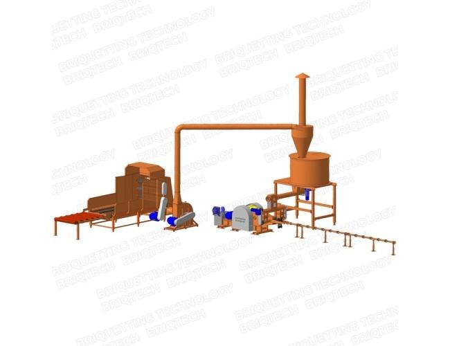 linie brichetare 600-800 kg-ora