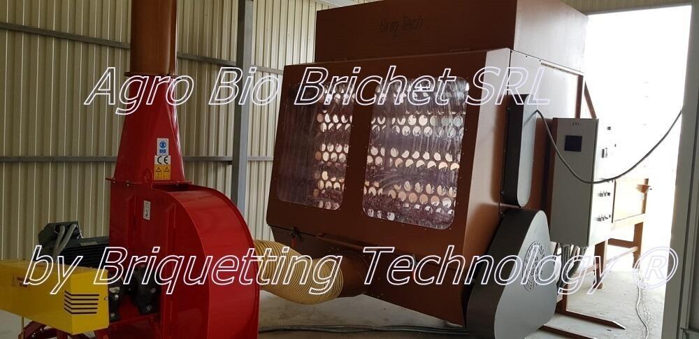 Straw briquetting line in Vinetesti with capacity of 800-1000 kg/hour