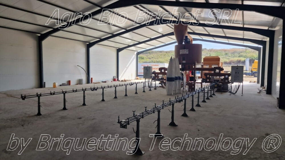 Straw briquetting line in Olt County
