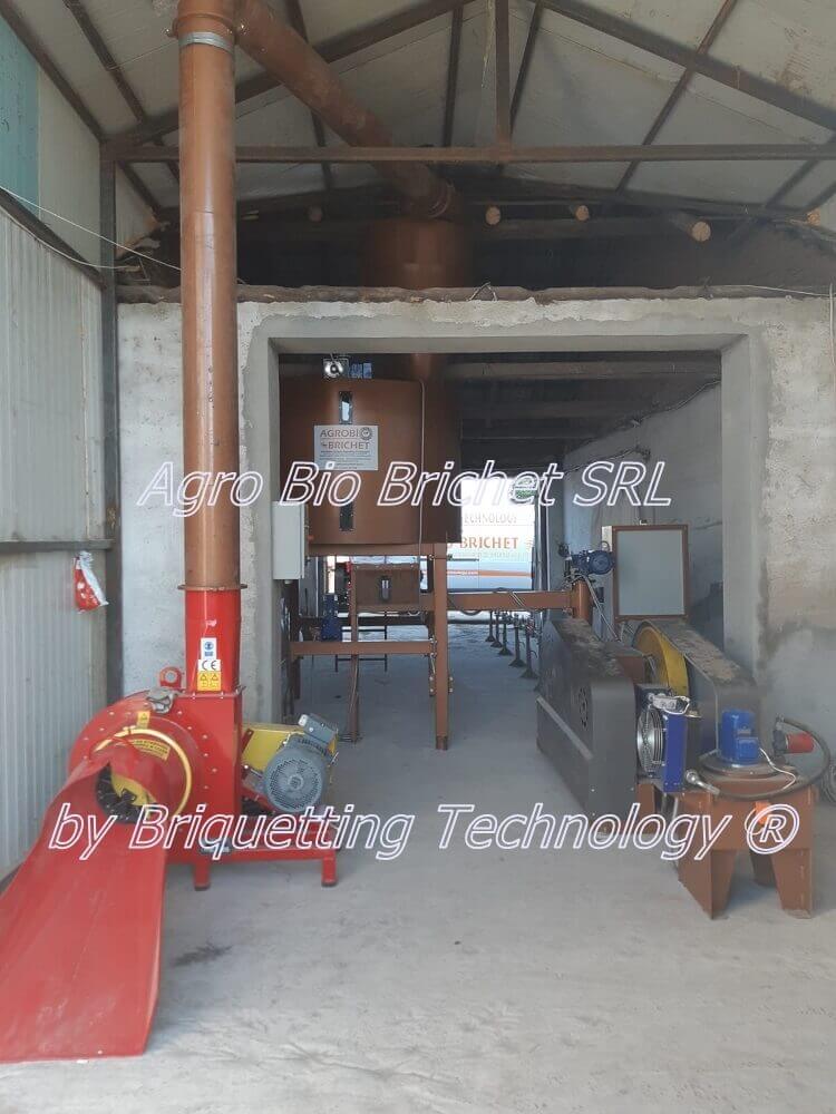 Sohatu briquetting line producing 300 kg/hour