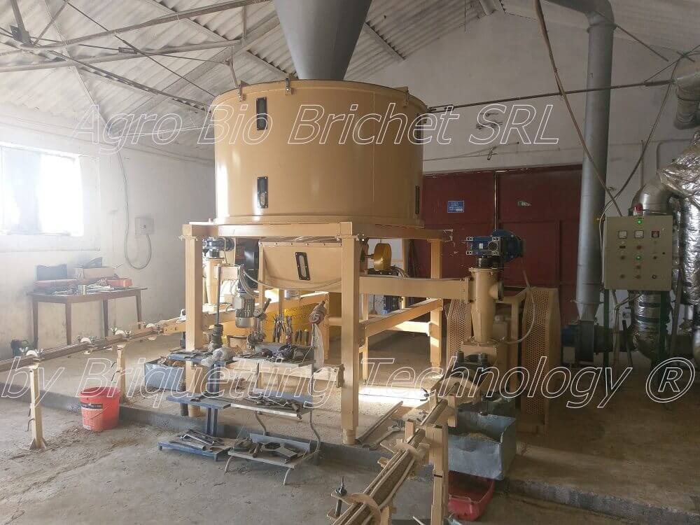 Briquetting equipment at Chirnogeni, 2017