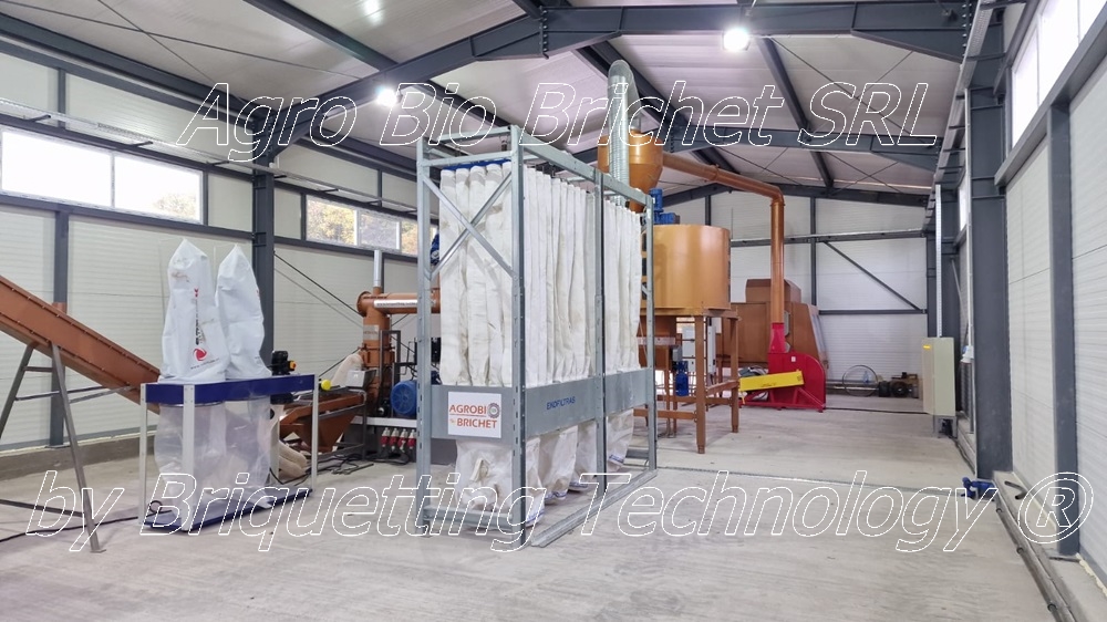 Lucerne and straw granular line