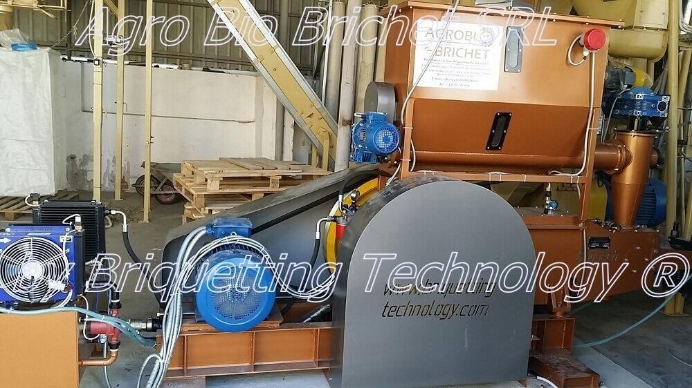 Mechanical briquette machine in Piscolt