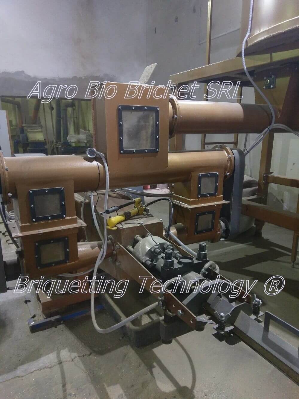 Briquetting press in Srbobran, Serbia